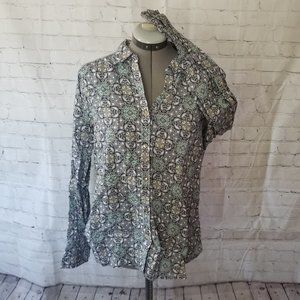 NWOT Charter Club Women's Linen Large Button Down
